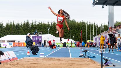 La atleta española María Vicente, en los europeos del pasado julio.