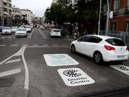 Primer día en vigor de la ordenanza de movilidad Distrito Centro, en sustitución de Madrid Central.