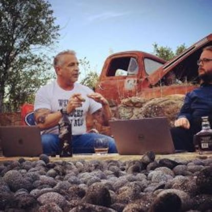 Tony Aquila, en su rancho de Texas.