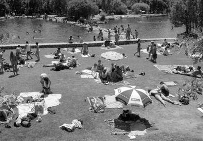 'Las Presillas', zona de piscinas naturales y ocio en El Paular, cerca de Rascafría.