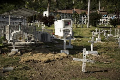 El cementerio de Dabeiba, donde la Jurisdicción Especial para la Paz localizó una fosa común, el pasado martes. 