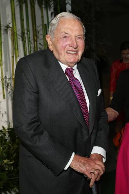 O milionário David Rockefeller.