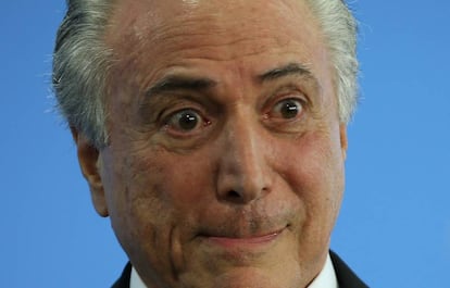 Michel Temer durante reinauguração do Ministério da Cultura