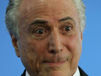 Michel Temer durante reinauguração do Ministério da Cultura