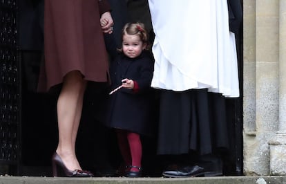 Carlota de Cambridge en St Mark's Church, en las Navidades de 2016.