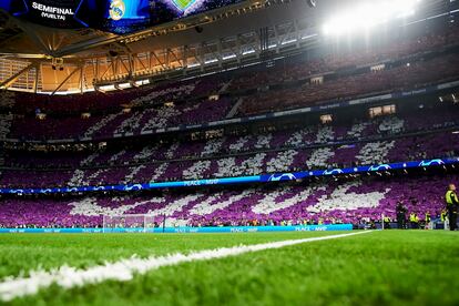 Partido de vuelta de la semifinal de la Champions League entre el Real Madrid y el FC Bayern de Múnich en el Estadio Santiago Bernabéu, el 8 de mayo.