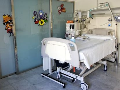 Sala de di&aacute;lisis en un hospital catal&aacute;n. 