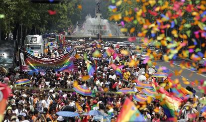 Marcha por el Orgullo en Ciudad de México, en 2010.