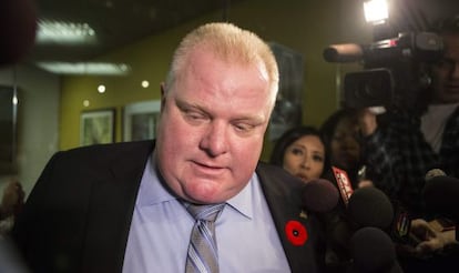 El alcalde de Toronto, Rob Ford.