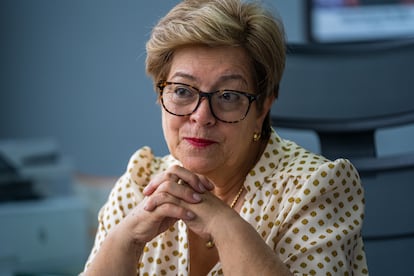 Gloria Inés Ramírez, ministra de Trabajo del gobierno de Gustavo Petro, durante entrevista en su oficina en Bogotá, Colombia, el 9 de septiembre del 2022.