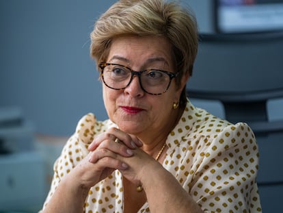 Gloria Inés Ramírez, ministra de Trabajo del gobierno de Gustavo Petro, durante entrevista en su oficina en Bogotá, Colombia, el 9 de septiembre del 2022.