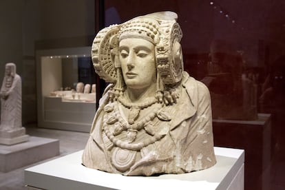 La Dama de Elche, disponible en el Museo Nacional Arqueológico de Madrid.