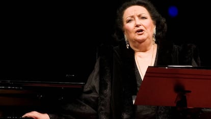 Montserrat Caballé, num espetáculo em 2007.
