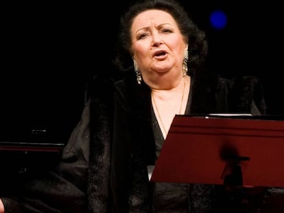 Montserrat Caballé, num espetáculo em 2007.