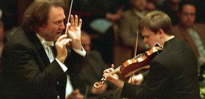 El director de orquesta Riccardo Chailly en un concierto en 2009.