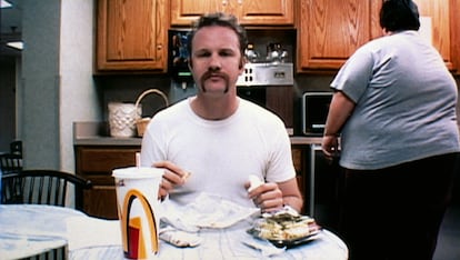 Morgan Spurlock en un momento de 'Super Size Me'.