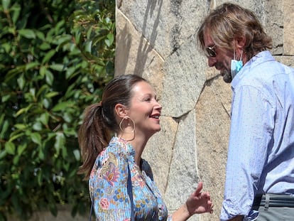 Esther Doña y Santiago Pedraz, en septiembre de 2021 en Madrid.