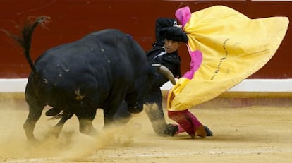 José María Manzanares, en la plaza de toros de San Sebastián, el pasado 13 de agosto.