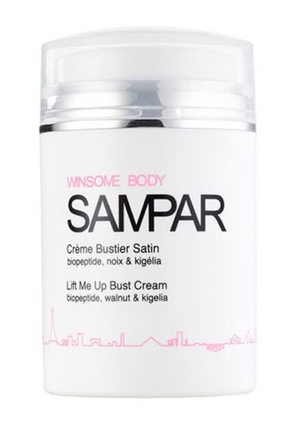 La Crème Bustier Satin de Sampar, firma exclusiva de Sephora, es un tratamiento de lujo para embellecer el pecho y el escote. Devuelve la tersura natural, hidrata y deja un delicado acabado satinado en la zona. Cuesta unos 65 euros.