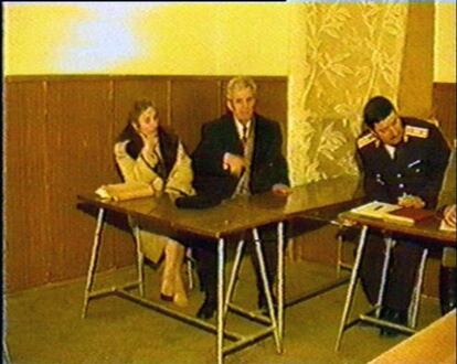 Captura de vídeo del juicio al matrimonio Ceausescu, el 25 de diciembre de 1989.
