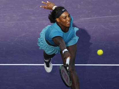 Serena, durante un partido en Miami.