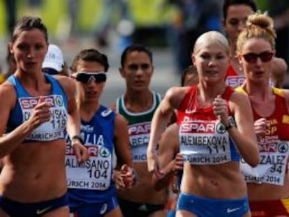 La rusa Alembekova encabeza los 20km marcha.