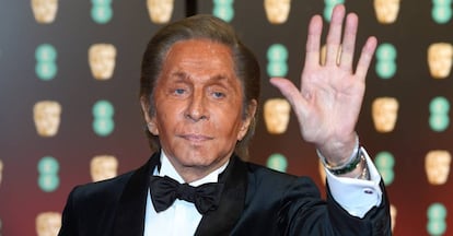 Valentino en los premios Bafta en febrero de este año.