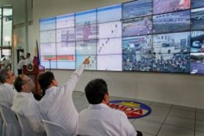 Centro de control de tráfico de Manila.