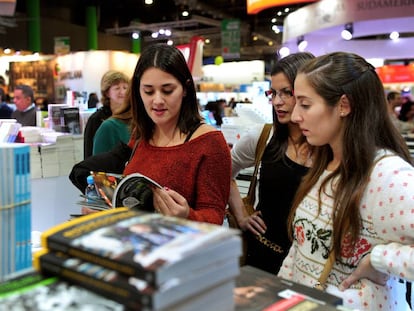 Visitantes en la última edición de la Feria del Libro de Buenos Aires.