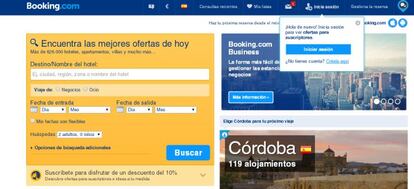 Imagen de la web de Booking.