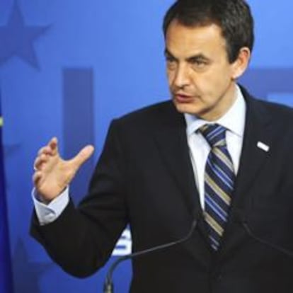 Rodríguez Zapatero, en una cumbre de líderes europeos