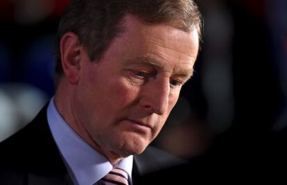 El primer ministro irlandés, Enda Kenny, el sábado en Castlebar.