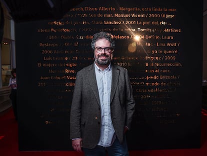 El escritor y periodista Sergio del Molino, ganador del premio Alfaguara 2024, este jueves en el Círculo de Bellas Artes.