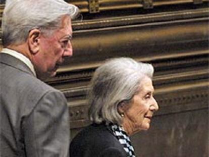 Mario Vargas Llosa y Nadine Gordimer, en México.