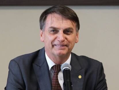 Bolsonaro, en la Suprema Corte en Brasilia.