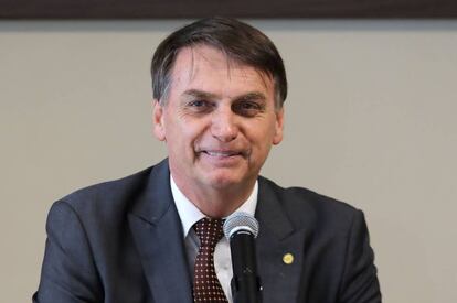 Bolsonaro, en la Suprema Corte en Brasilia.