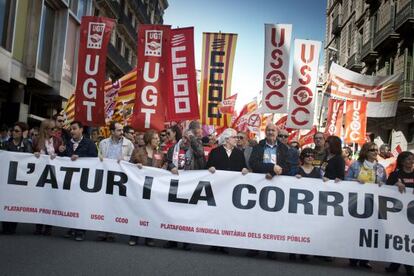 Una manifestació a Barcelona.