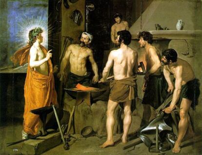 La forja de Vulcà, quadre de Velázquez, quan Apol·lo revela a Vulcà l’adulteri de Venus amb Mart.