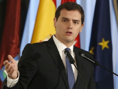 El l&iacute;der de Ciudadanos, Albert Rivera.