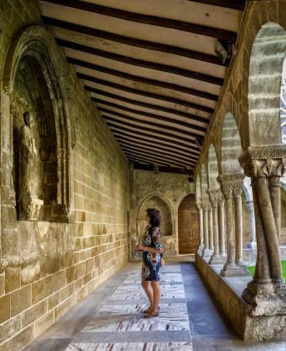 El claustro románico de San Pedro de la Rúa, en Estella.