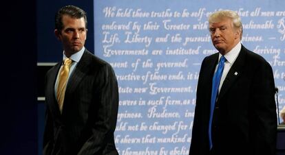 El presidente de Estados Unidos, Donald Trump, junto a su hijo, Donald Trump Jr. en una foto de archivo.