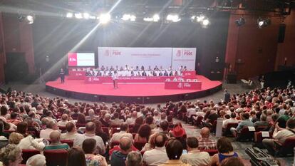 Un momento del Congreso Extraordinario del PSOE el s&aacute;bado.