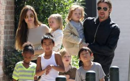 Tiempos felices, la familia Jolie-Pitt en 2011.