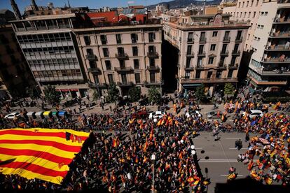 Vista general de la manifestación.