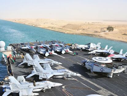 El portaaviones estadounidense <i>Enterprise</i>.