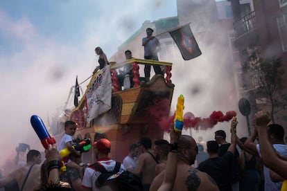 Carroza en la Batalla Naval de Vallecas.