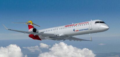 Uno de los aviones de Air Nostrum.