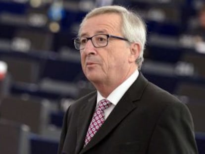 El presidente de la Comisi&oacute;n Europea, Jean-Claude Juncker, se dirige a la Euroc&aacute;mara el pasado mi&eacute;rcoles.