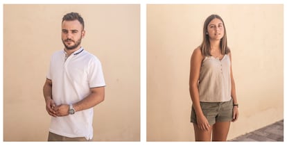 Alberto y Carmen, los nietos de la abuela Carmen Serrano.