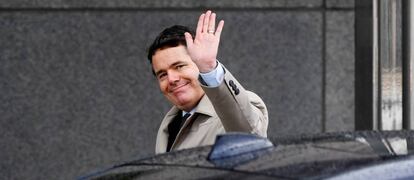 El presidente del Eurogrupo, Paschal Donohoe. EFE/EPA/AIDAN CRAWLEY